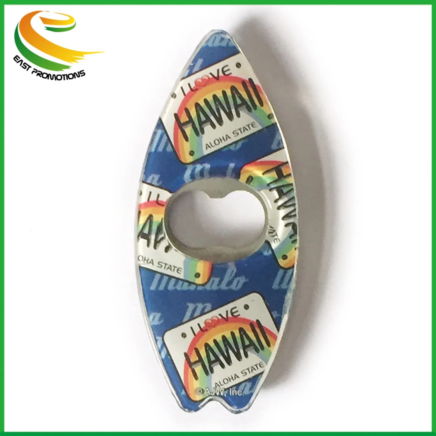 Tropical Style Plastic Surfboard Beer Magnet Bottle Opener