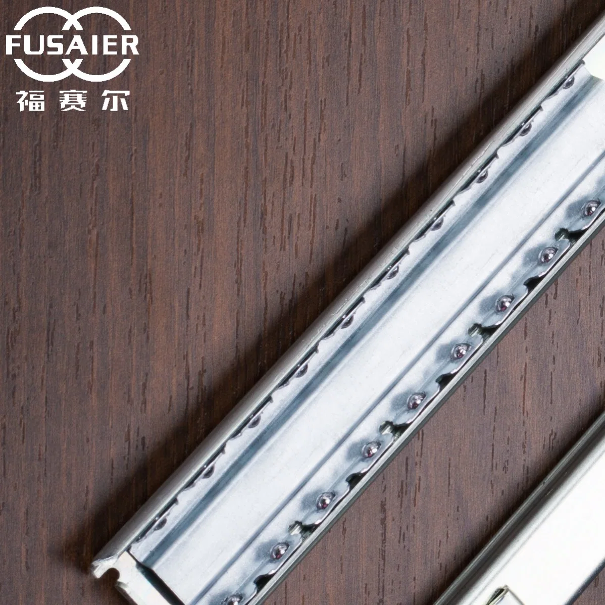 27mm Width Single Extension Ball Bearing Steel Metal Bayonet Drawer Slides