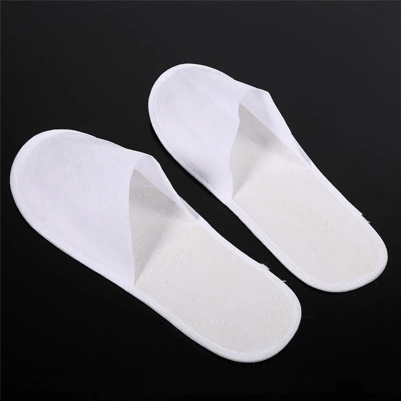 Toalla de felpa blanca EVA desechable al por mayor EVA Sole SPA Airline Hotel Slipper