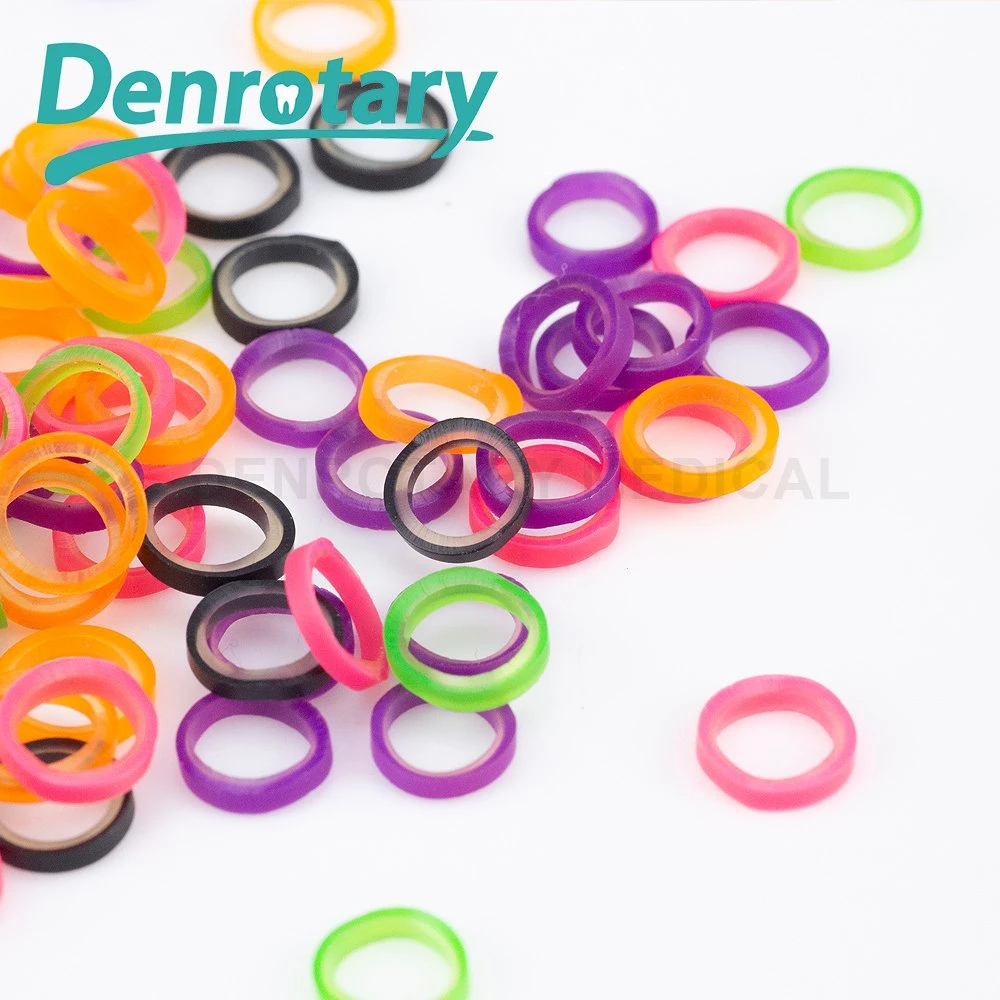 Farbiges elastisches O-Ring Dental Elastic Rubber Band/Orthodontische Latex Elastiks