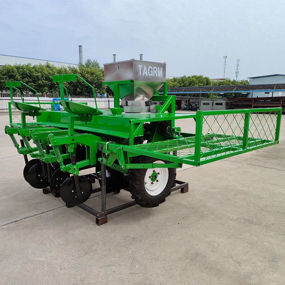 Montado en el tractor Sembradora Yuca Mandioca Planteuse Planteur Máquina de siembra de yuca