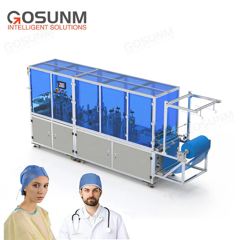 Haute efficacité pour les médecins infirmières Gosunm Non-Woven médicaux jetables Cap Making Machine