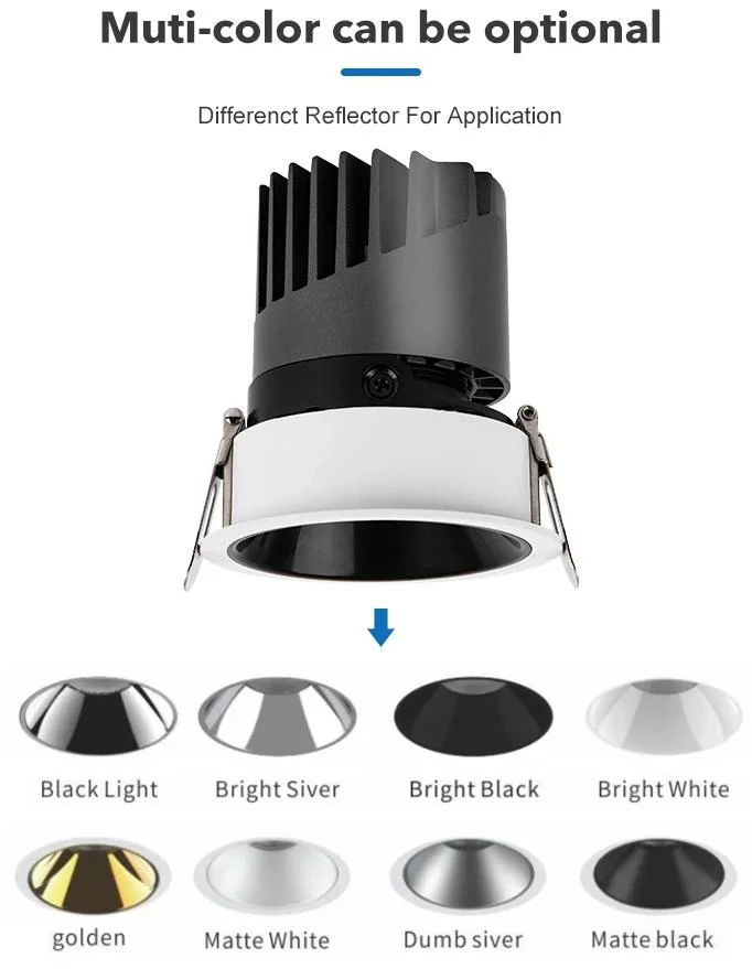 Hot Sale Customized Professional Commercial Narrow Edge Framless Frimless Indoor Lighting LED Spotlight CREE/Citizen/Bridgelux COB with 3 Year Warrranty OEM