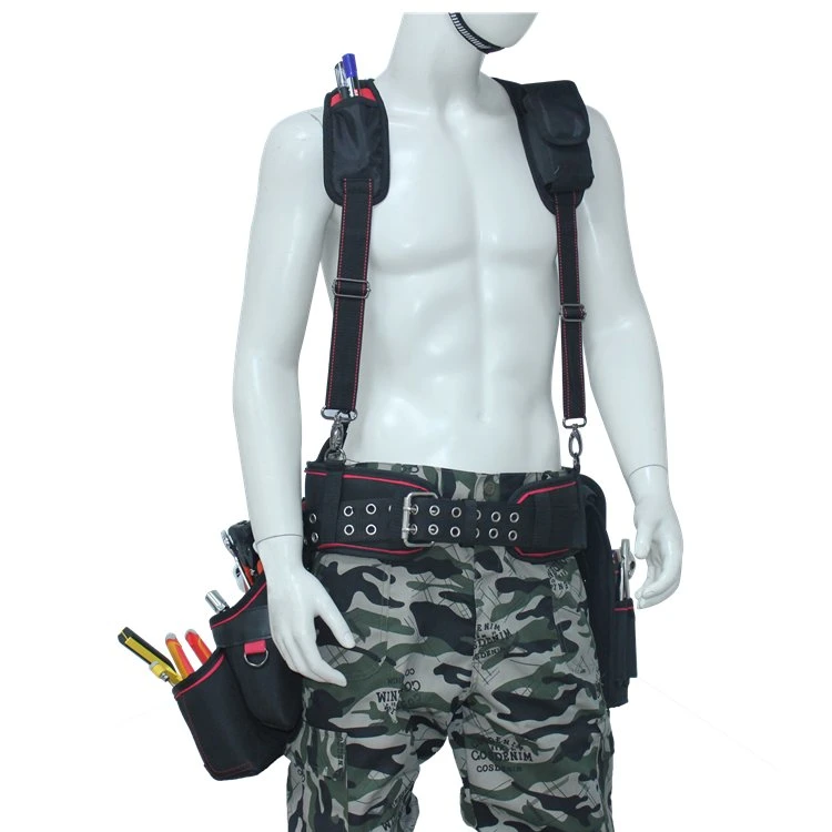 Newest Product Multifunctional Heavy Duty Customized Detachable High Altitude Operation Belt Tool Bag with Suspender