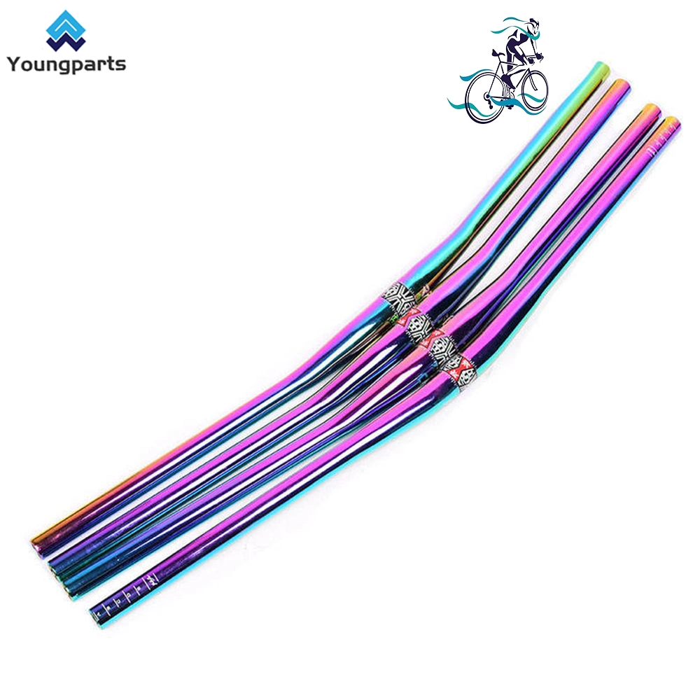 Youngparts Personalizada de Fábrica de liga de titânio Aluguer Swallow-Shaped Guiador Road MTB Riser Bicicletas Ciclo Barra Barra Aluguer guiador