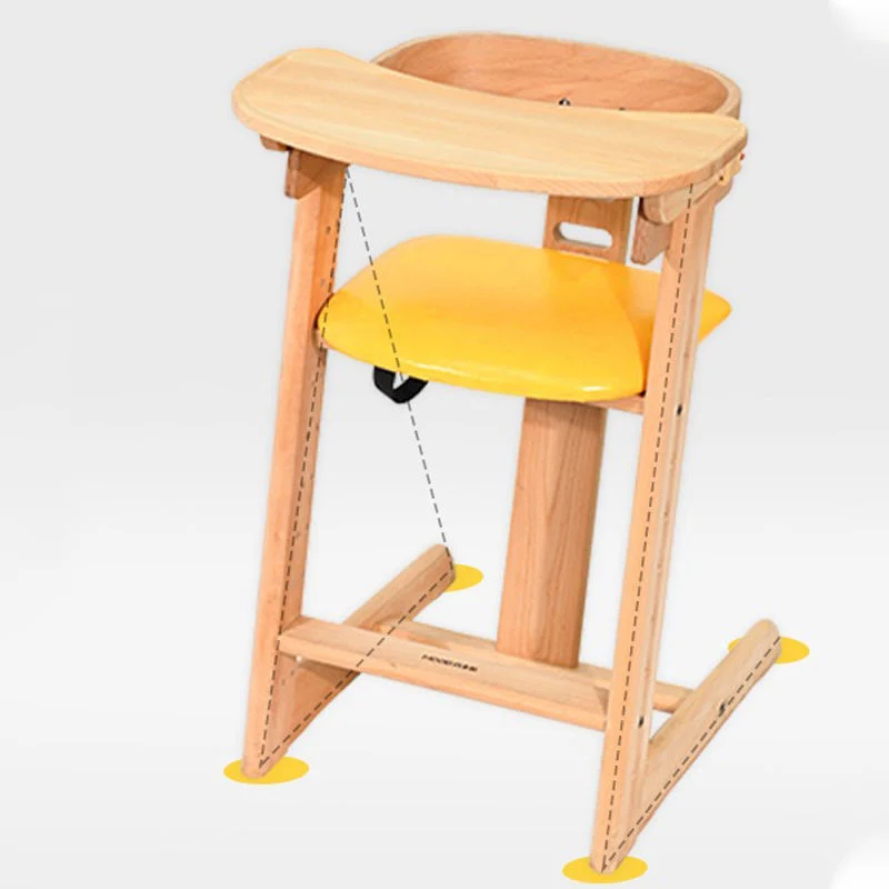 Kids Wooden Chair Kid High Chair Baby Feeding Seat