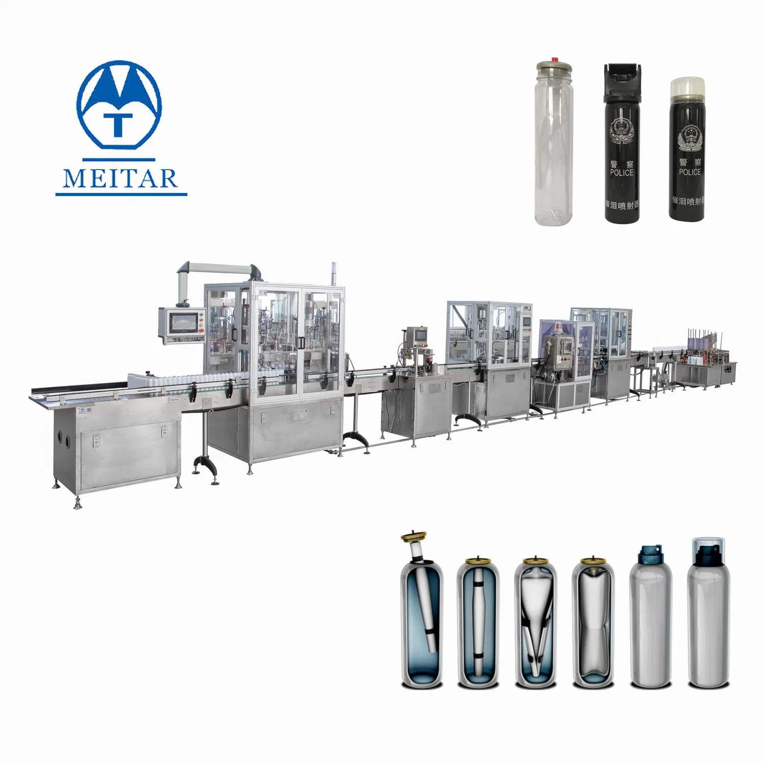 Meida Factory Sale Aerosol Self Defense Spray Filling Machine