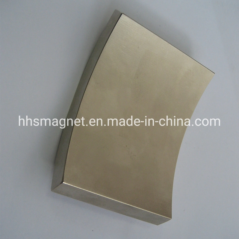 Permanent Rare Earth N35 N48 Arc Segment Shape Magnet Suitable for Motor