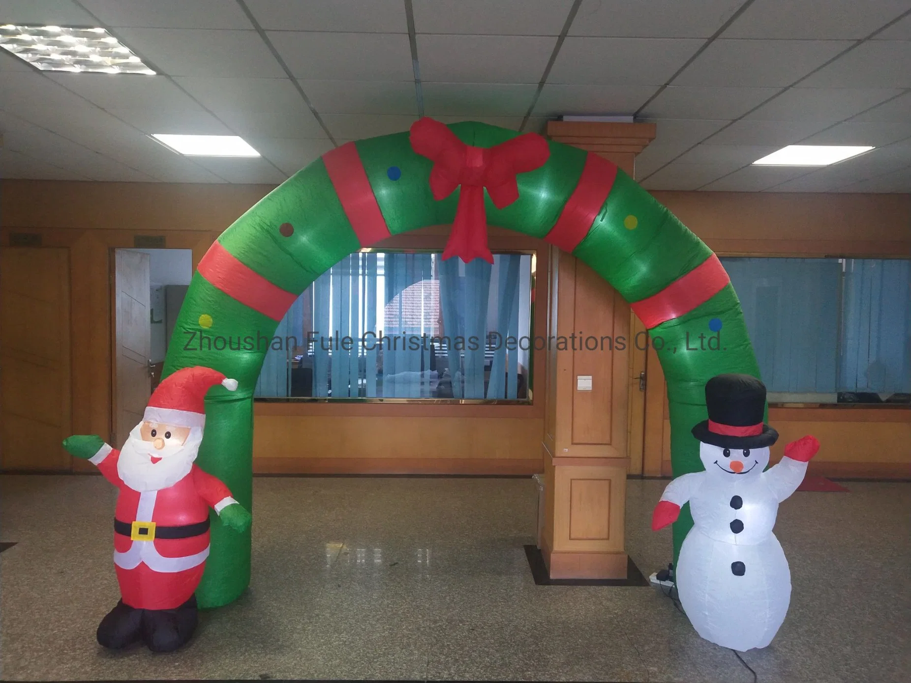 Arco inflable gigante de Navidad para decoración del hogar.