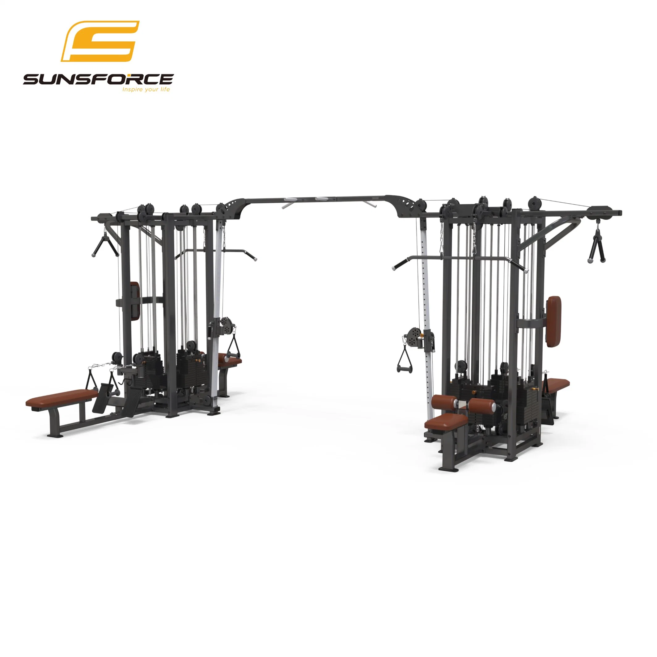 China Manufacturer with CE/En957/TUV/SGS/OHSAS/ISO Fitness Gym Equipment Commercial Multi Station/Jungle/Gym with 9 Stack