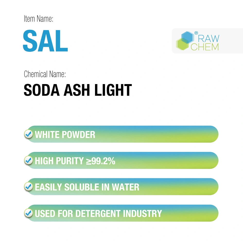 Purity 99% Soda Ash Light for Detergent Industry