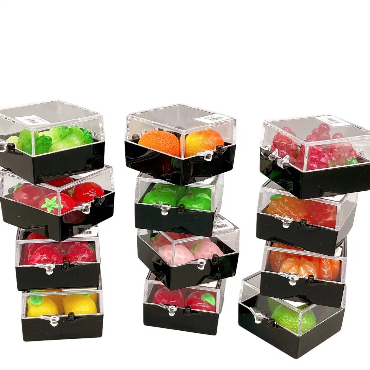 1: 12 Maison de poupées miniature en boîte légumes et fruits forme dessert pour accessoires maison de poupées