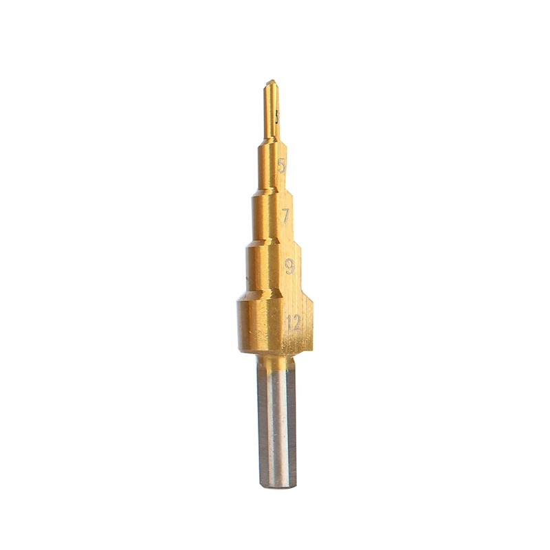 Fixtec Factory Wholesale/Supplier Custom Step Down Cone Titanium Stepped Drill Bit 4-12mm 4-20mm 4-32mm for Metal and Wood