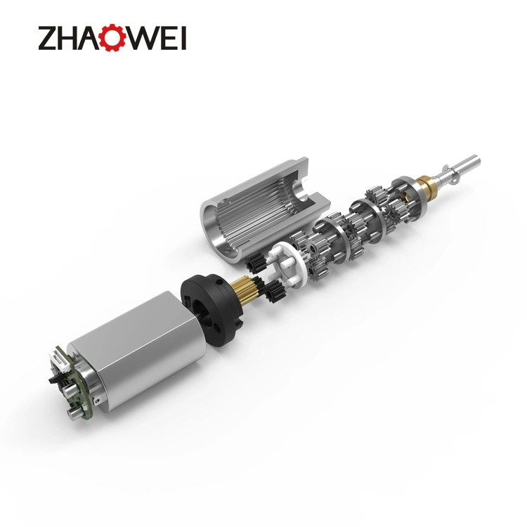 Zhaowei Custom 1.5V 3V 4.5V 5V 6V 10mm DC Moteur à engrenages en plastique