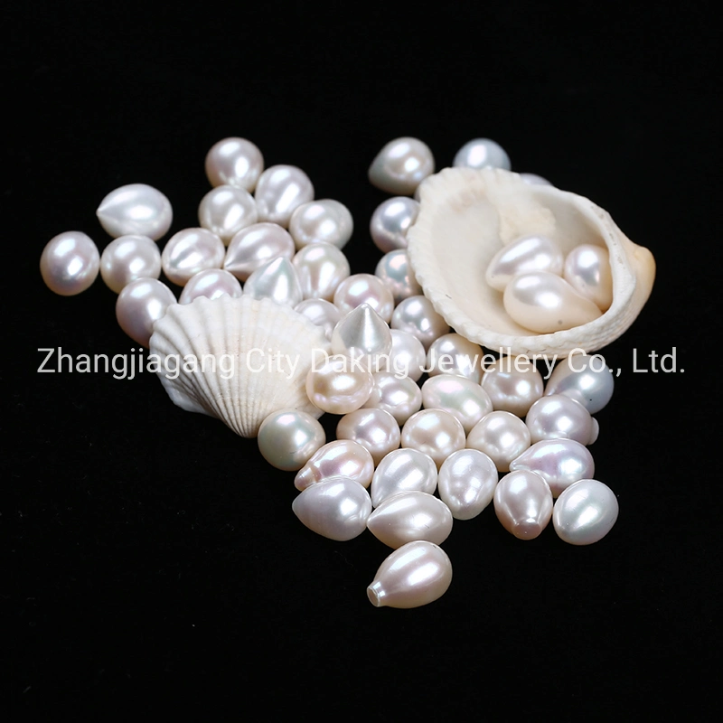 8-9mm Natural White Baroque Freshwater Pearl Loose Beads for fashion Jewelry Making