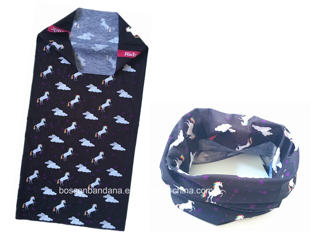 China Factory Produce Custom Logo Printed 25*50cm Microfiber Multifunctional Neck Warmer