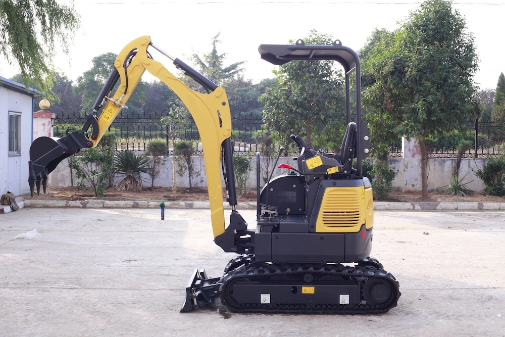 Marca Forload 1.6T Mini Excavadora excavadora de cadenas hidráulico con pala minicargadora