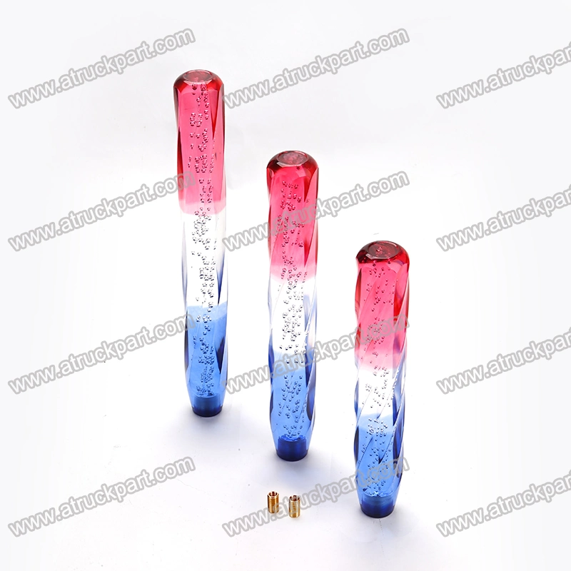 Japanese Truck Spare Body Parts Crystal Gear Lever Shifter Red White and Blue