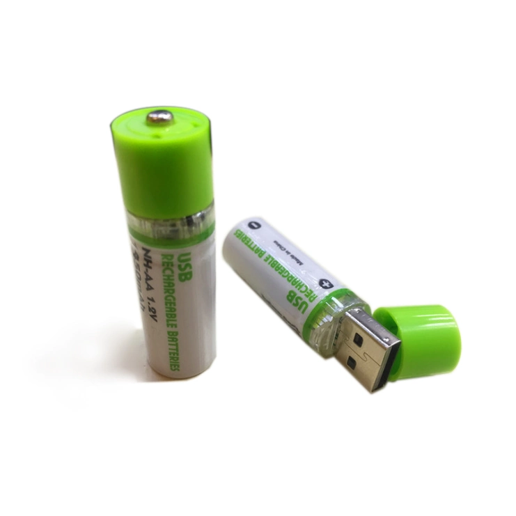 Ni-MH 1.2V 800mAh AA USB Rechargeable Battery