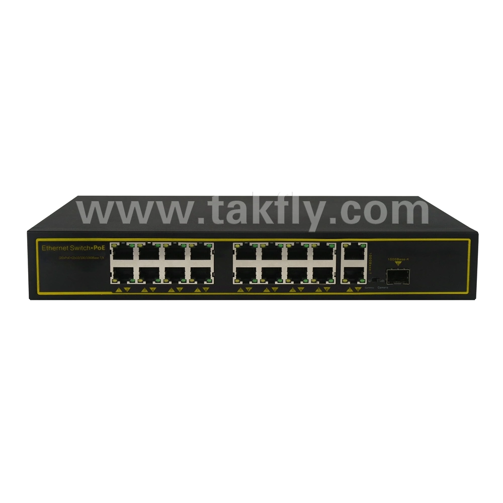 10/100Mbps 16+3 Port 250W Poe Switch (Built-in Power Supply)