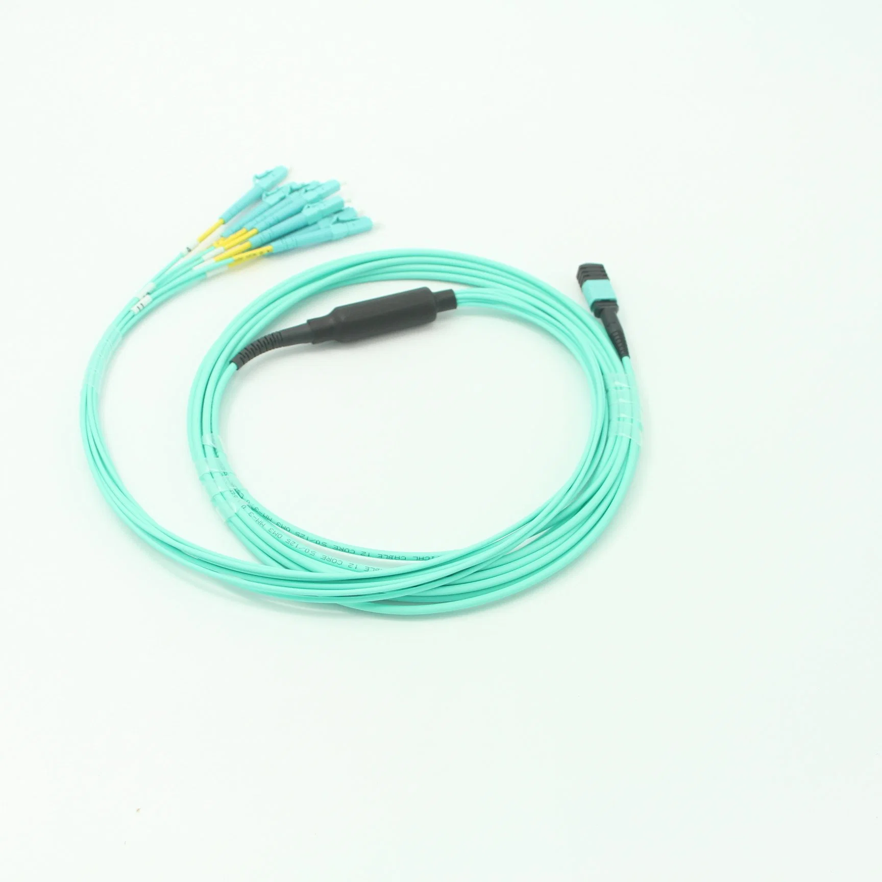 MPO (Female) -LC 24core Om3-150 Aqua Fiber Optic Jumpers