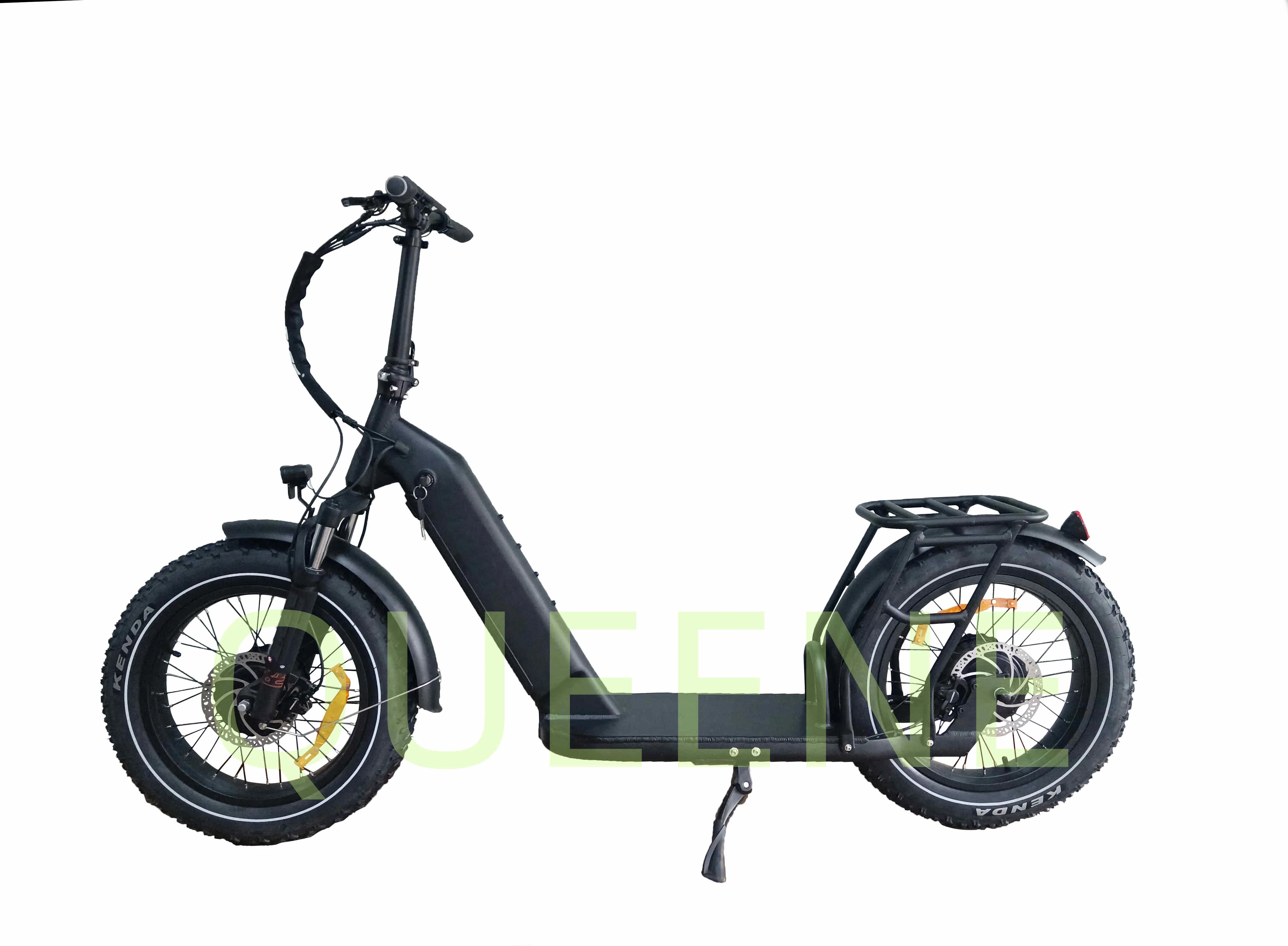 Queene/Electric Bicycle Bafang 48V 750W Motor off Road Electric Scooter 20 Inch Snow Fat Kick Bike Scooter for Sale