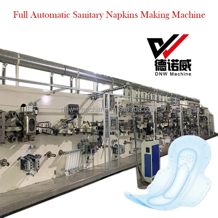 Mejor máquina de producción de fabricación de Napkin sanitaria completa automática