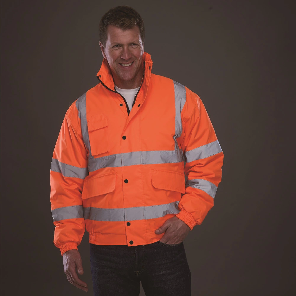 Reflector Waterproof Heavy Reflective Winter Windproof Workwear Safety Big Size Jacket