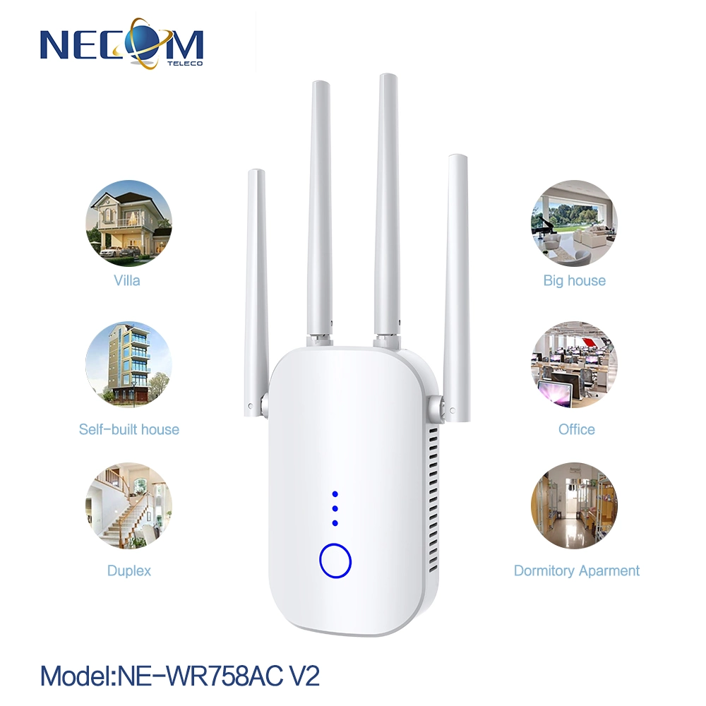 Dual Band 1200Mbps Wireless Repeater Extender 11AC WiFi Signal Booster WiFi Amplifier