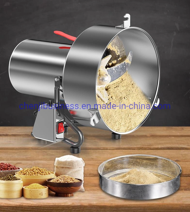 1500g 4500g Commercial Electric Stainless Steel Dry Spice Cereal Corn Maize Pearl Grinding Milling Machine Rice Grinder Flour Mill Powder Mill Price