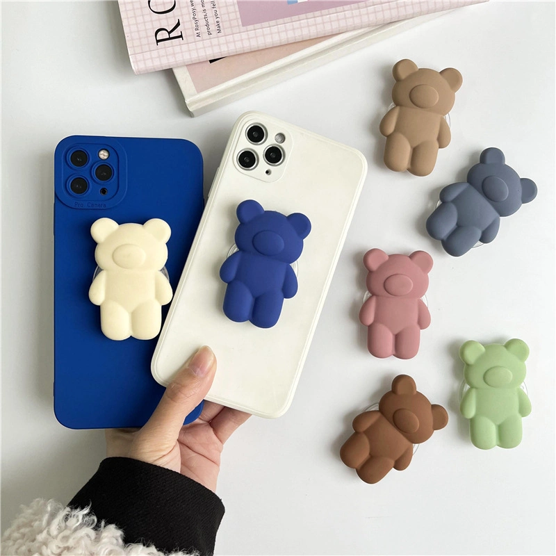 Socket Universal Accessories Silicone PVC Cute Cartoon Phone Holder Popular