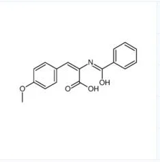 2-benzamido-3- (4-metoxifenilo) Aci acrílico D; (2Z) -3- (4-metoxifenilo) -2- (fenilformamido) Prop-2-ácido enoico; CAS 21542-84-7