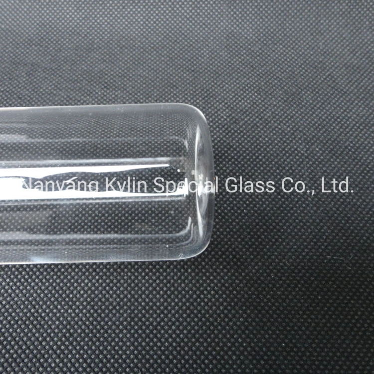 Transparent Fused Silica Glass Tube Quartz Sleeve One End Closed Glass Tube