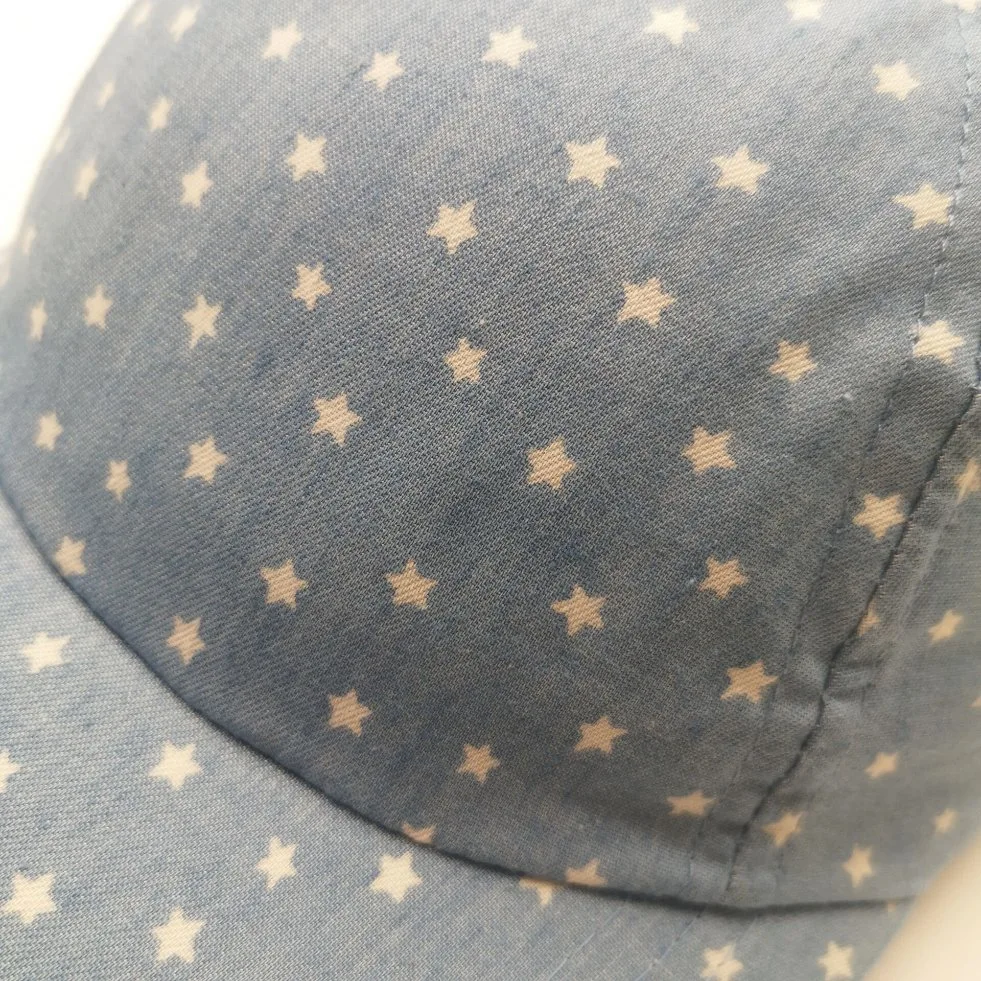 67% Cotton Baby Denim Cute Allover Little Star Baseball Cap