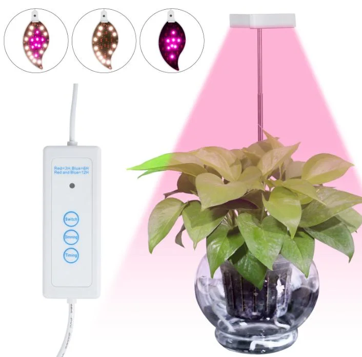 Brilliant-Dragon Leaf Light Single Head LED Grow Light Full Spectrum 10W Phyto Lamp for Plant Flower Greenhouse