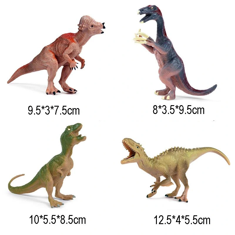4PCS Plastic Detailed Realistic Jurassic Dinosaur Doll Kids Toy