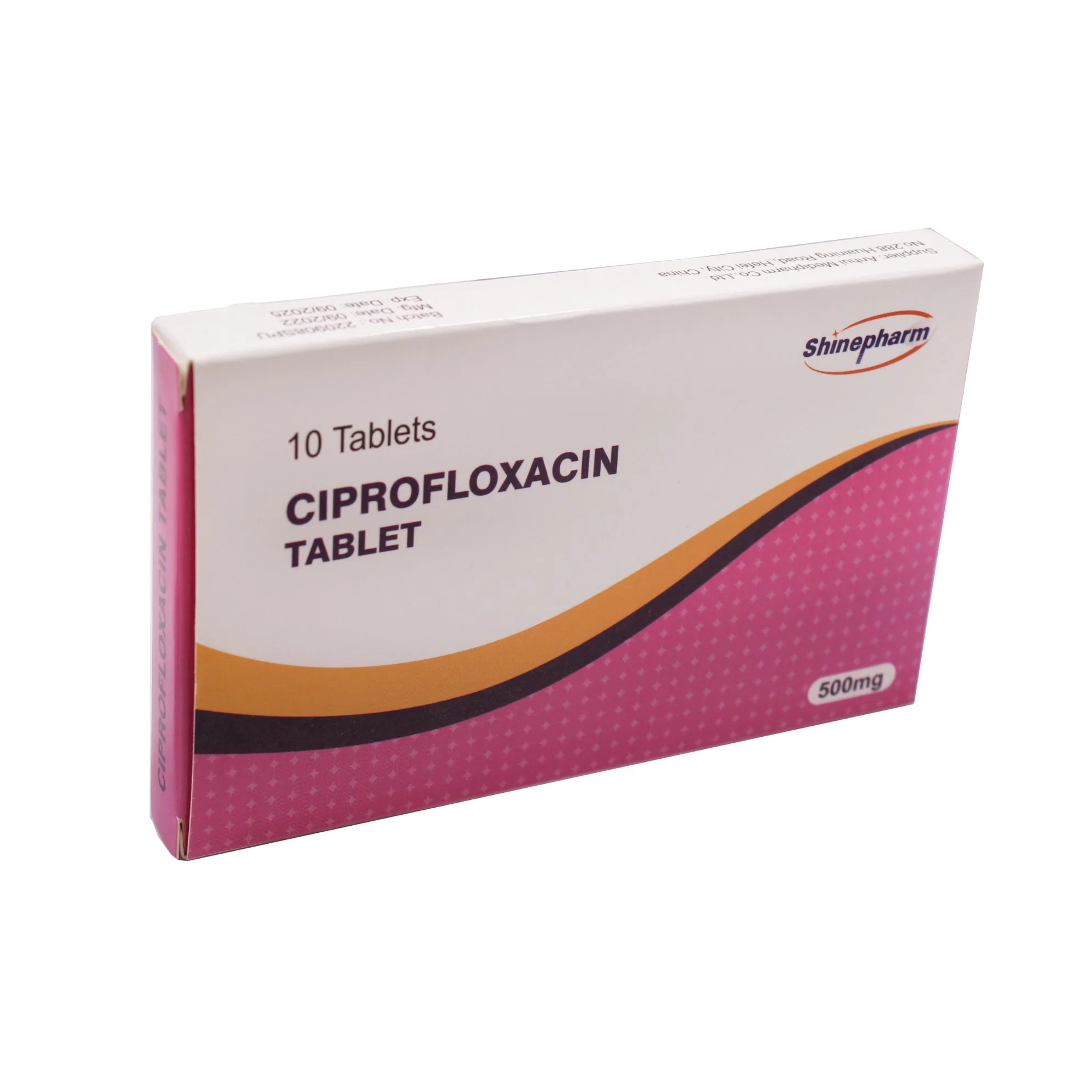 Cipro/Ciprofloxacin Oral Tablet 500mg Antibiotic Medicine with GMP