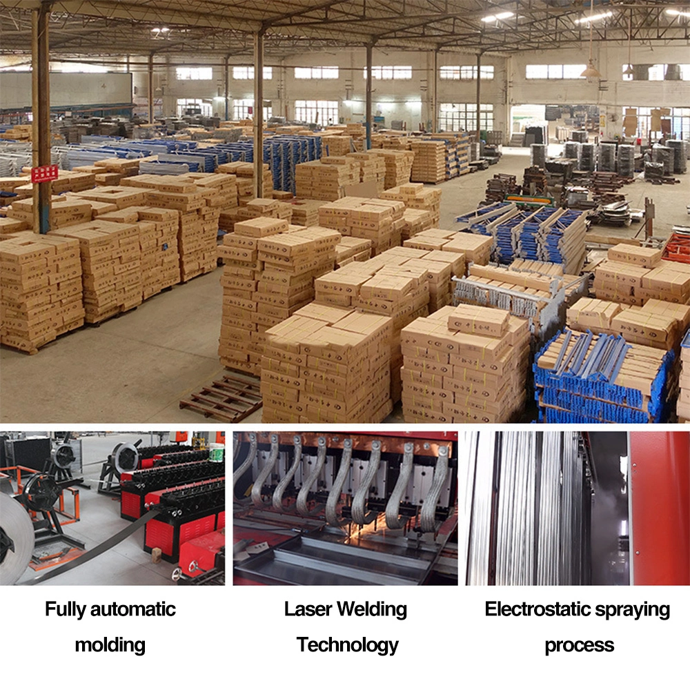 Automatische Regaleinheiten Regale Metall Stapeln Lagerregal Stapler Kran Stahlreifen Multi Storage Rack Automatisierte Lagerung Asrs System