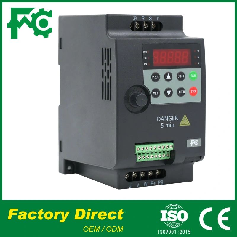 China FC100e 220V, 380V 5.5KW 7.5KW AC Drive Motor de Controle de Velocidade