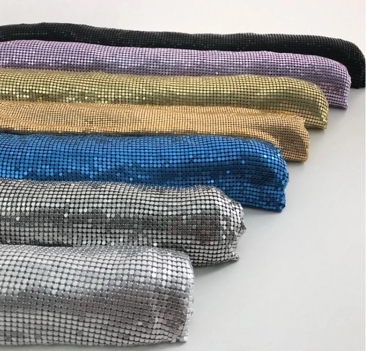 Chain Mail Metallic Sequin Cloth