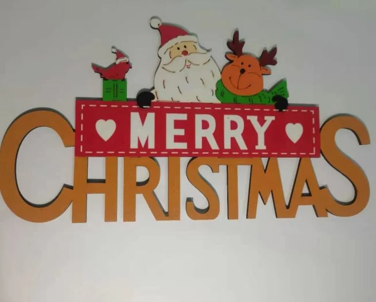 Artesanía de madera personalizada decoración ornamentos de Navidad