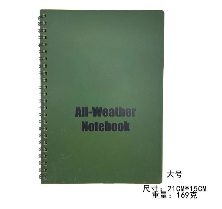 Outdoor Waterproof Notepad Camouflage PVC All-Weather Spiral Notebook 127mm*76mm