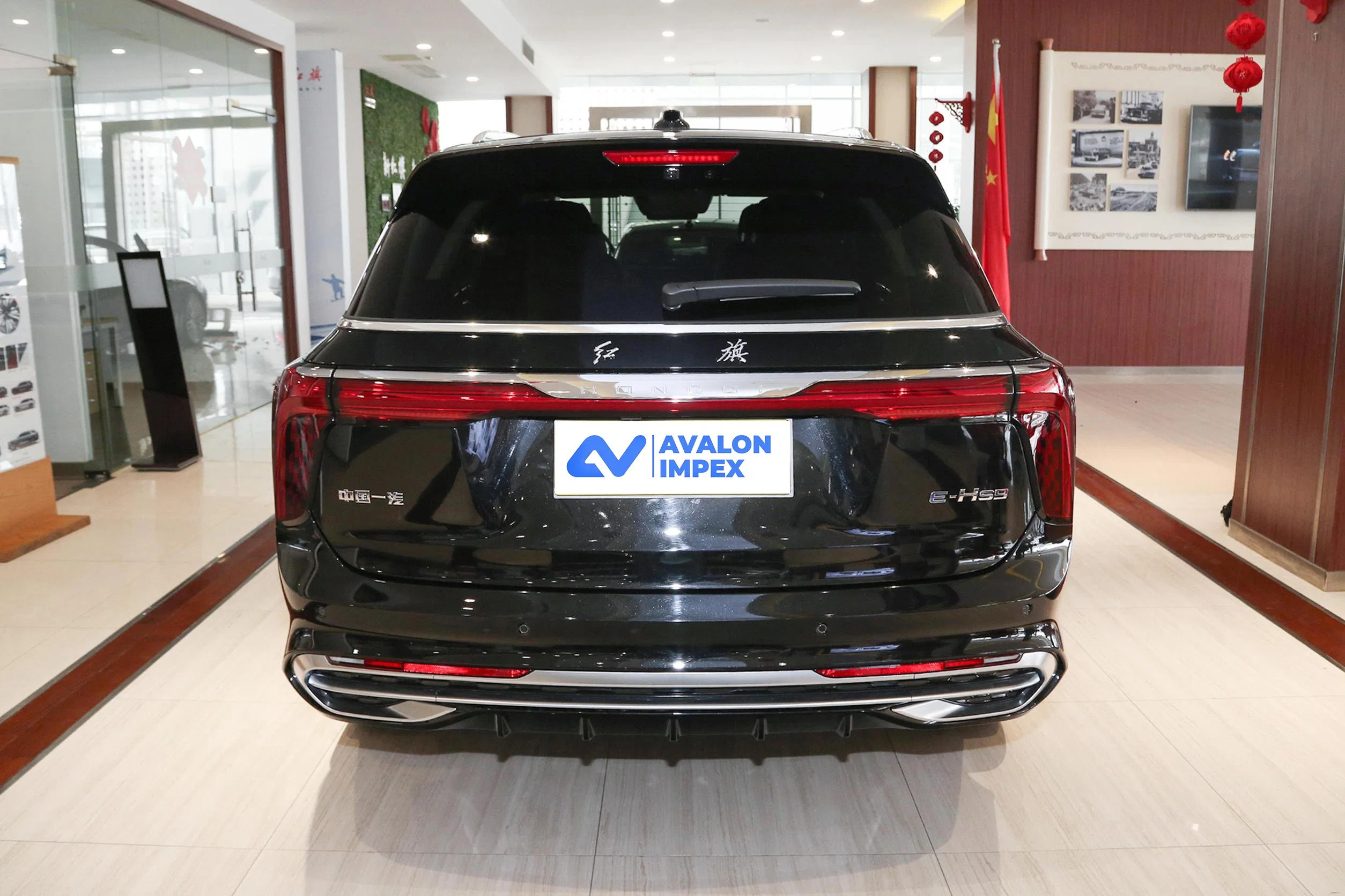 Black SUV EV Electric Cars Hongqi E-HS9 Made in China