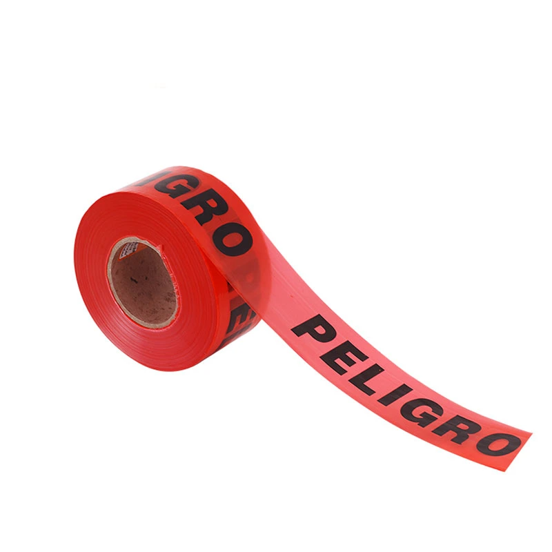 Custom Printed PE Hazard Warning Tape / Plastic Barricade Tapes / HDPE Warning Tape