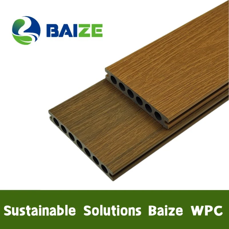 Un design classique Bois extérieur Fire-Proof Composite Decking en plastique