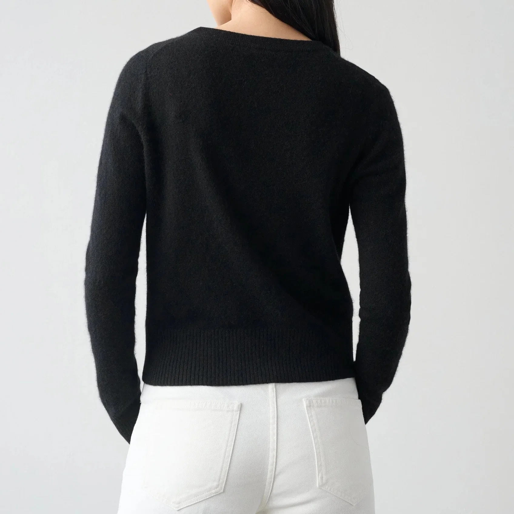 100% Cashmere Crew Neck Classic & Simple Designed Pullover Sweater