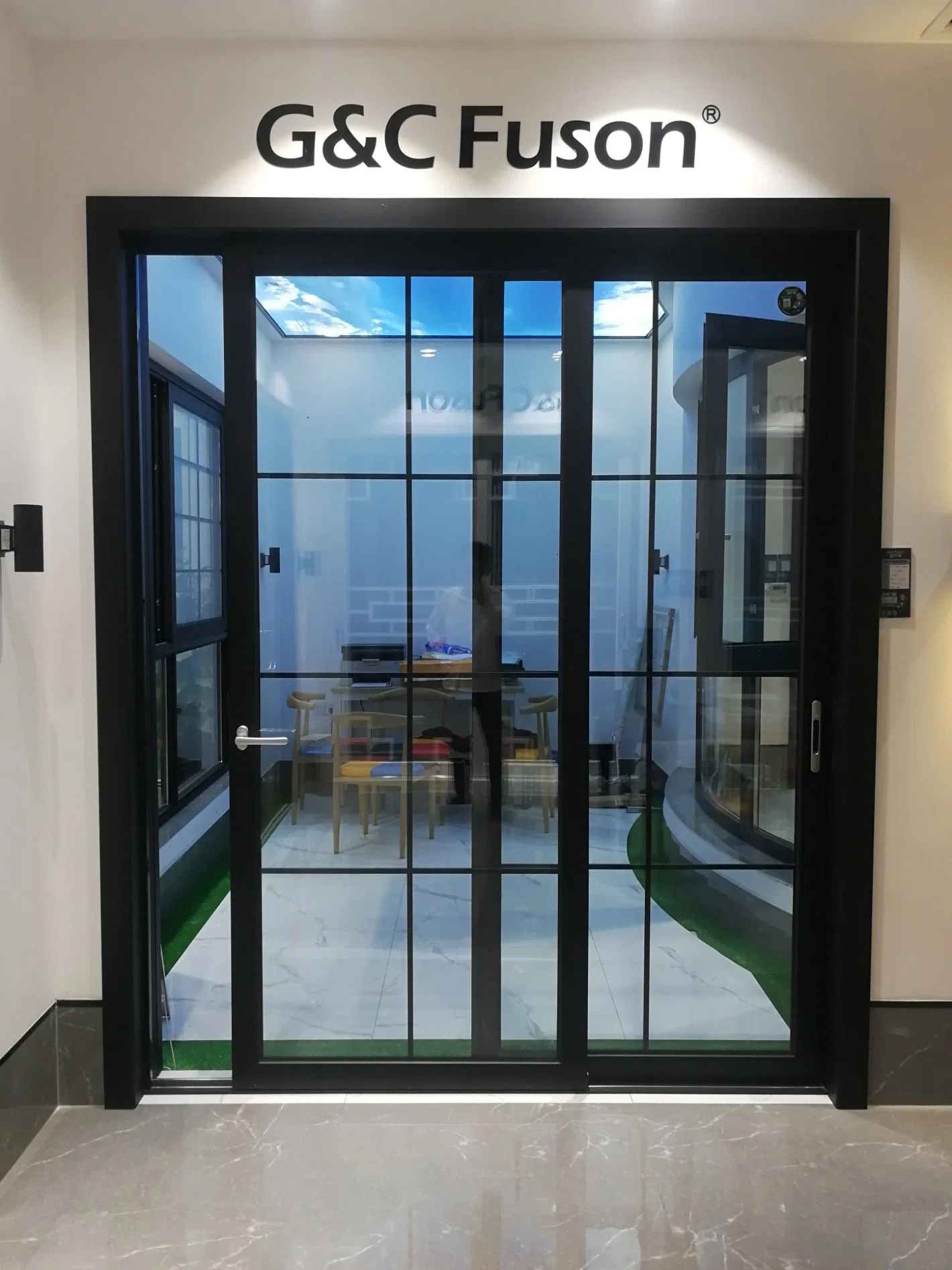 Aluminum Profile Sliding Door, Soundproof Door, Double Glaze Door, Exterior Glass Door