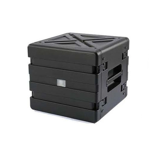 12U Caja rígida para rack, funda de plástico pesada para equipo de música Audio