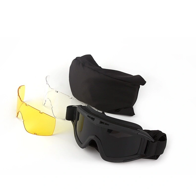 Hot Selling Tactical Combat Men Tactical Military Style Goggles Shooting Glasses