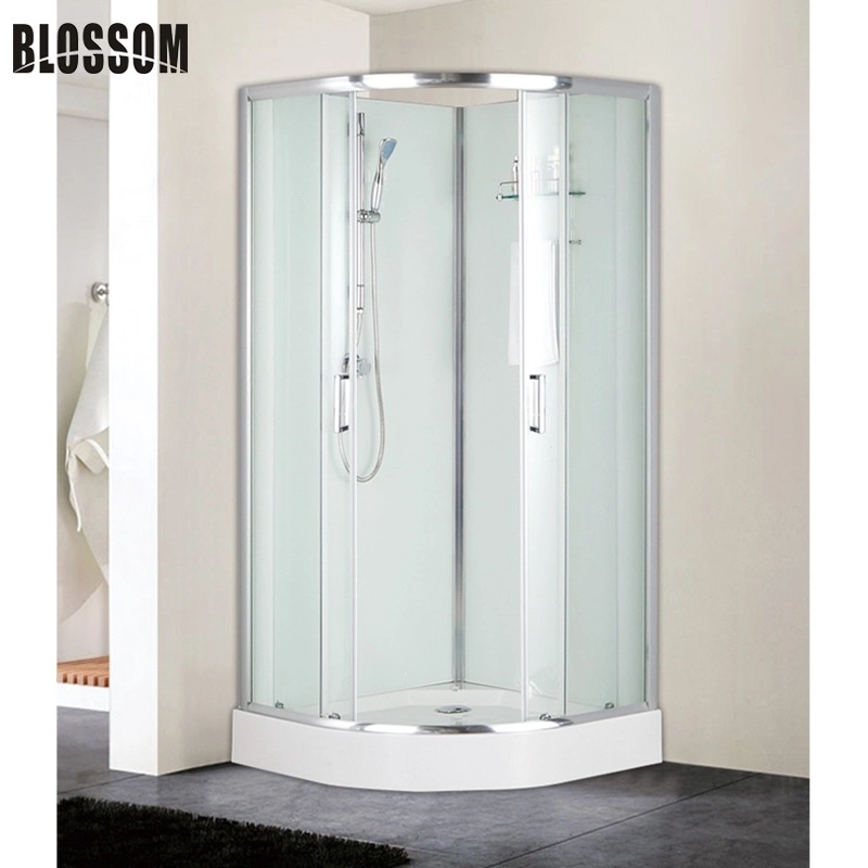 Bathroom Simple Clear Glass Room Shower Enclosure with Tempered Glass